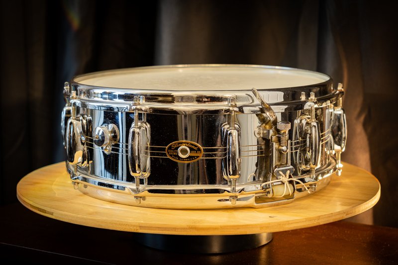 1963 Slingerland Chrome over Brass 5x14